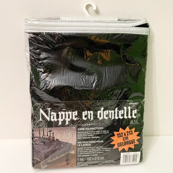 Halloween Lace Tablecover 60" x 84" Oblong - Picture 5 of 8